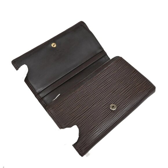 LOUIS VUITTON Portefeuille Tresor Bifold Wallet Epi Leather Brown M6350D 67EF050 - Picture 9 of 16